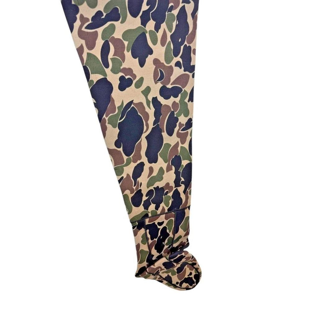 Vintage Upland Camo‎ Fishing Chest Waders Pants Bibs Size Large Neoprene